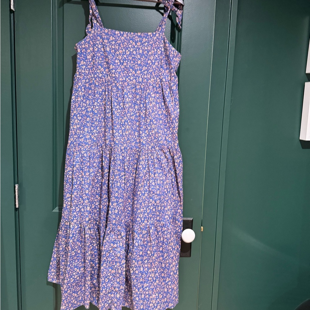 Madewell Purple Maxi Sundress Sleeveless Spaghetti Strap